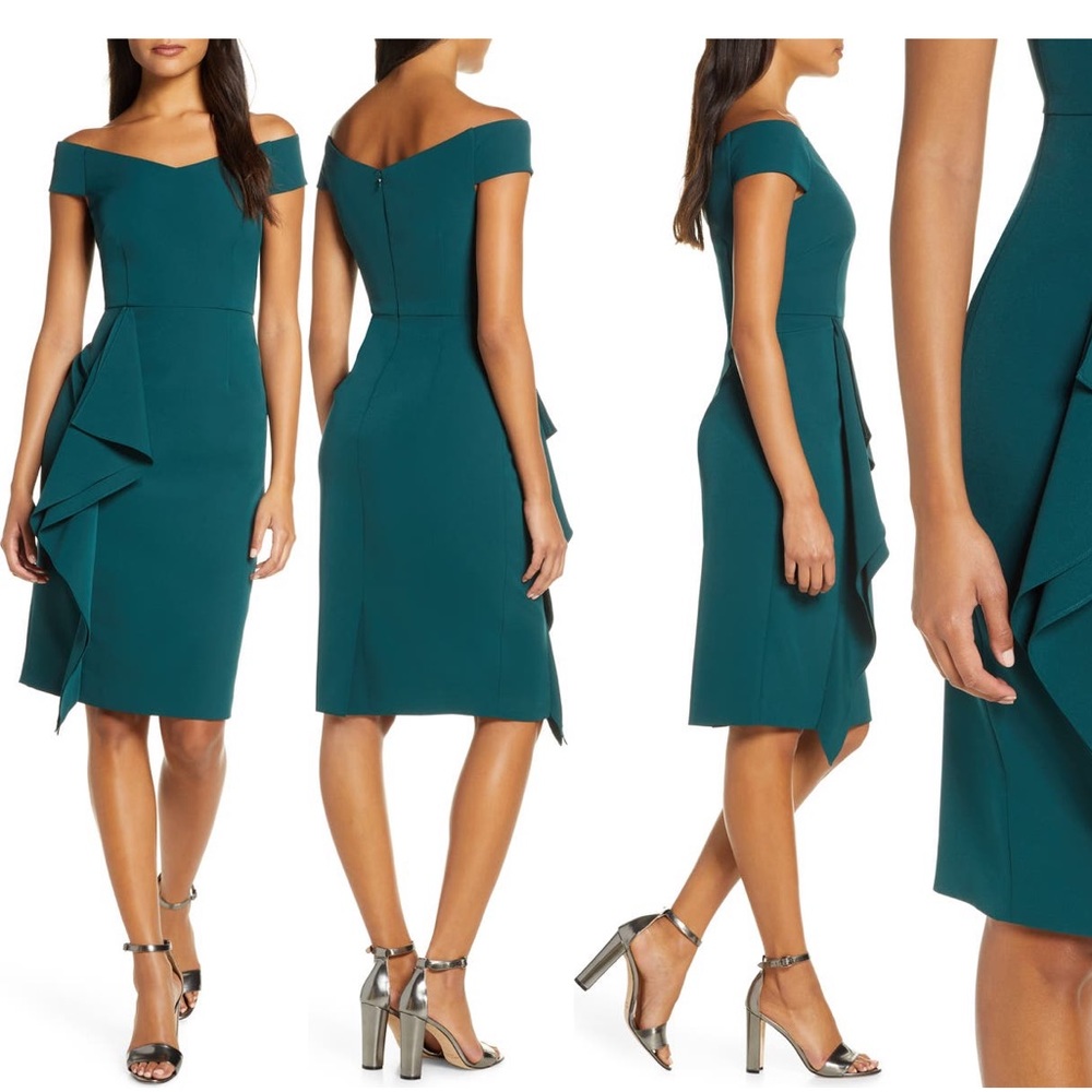 Vince Camuto Off the Shoulder Cocktail Dress